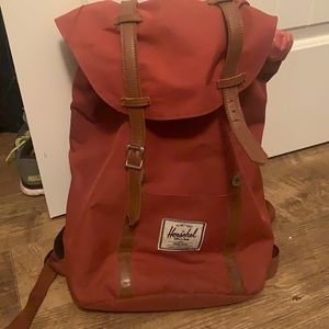 Burnt orange Herschel backpack